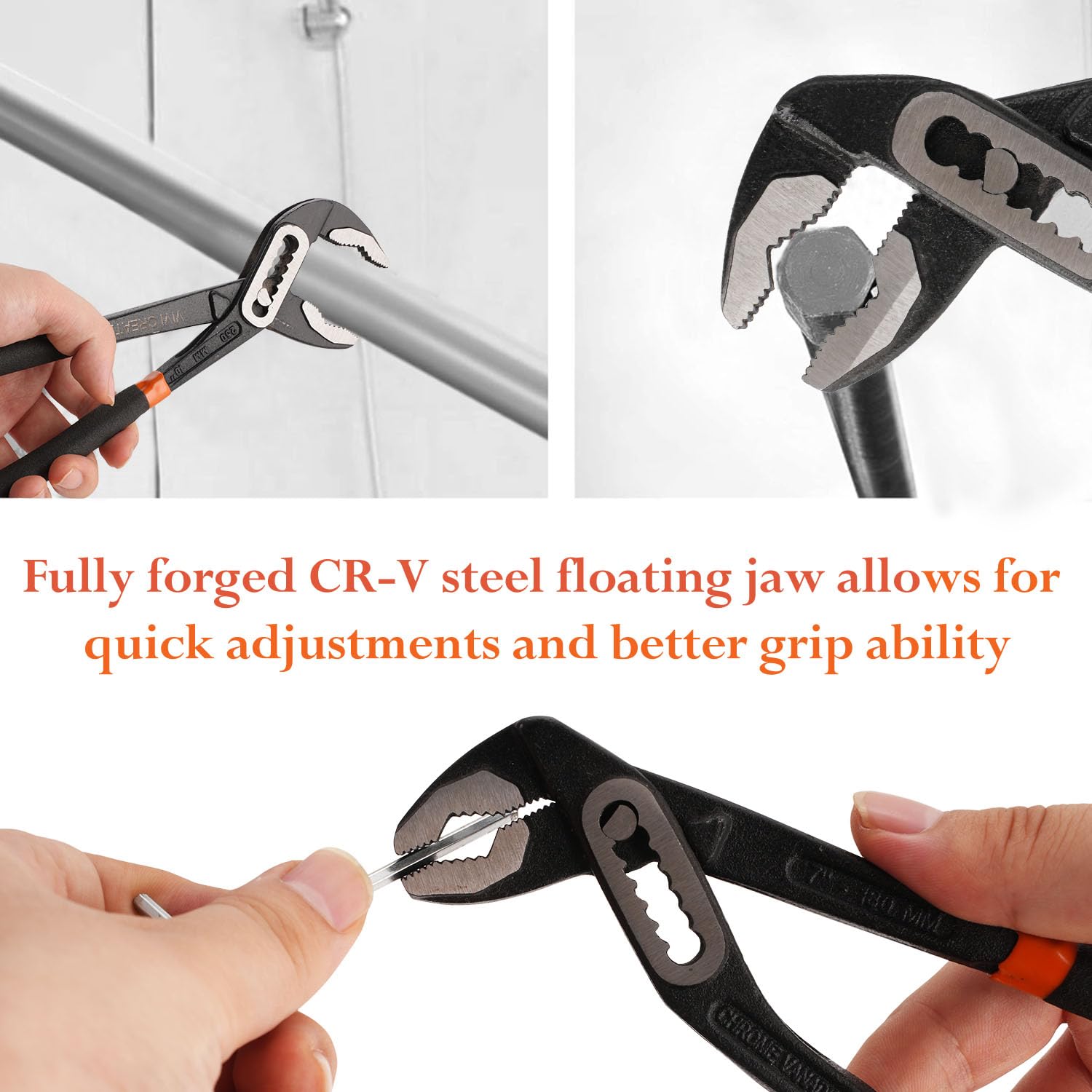 Vivicreate quick-adjust button action demonstrates fast jaw adjustments on the job.
