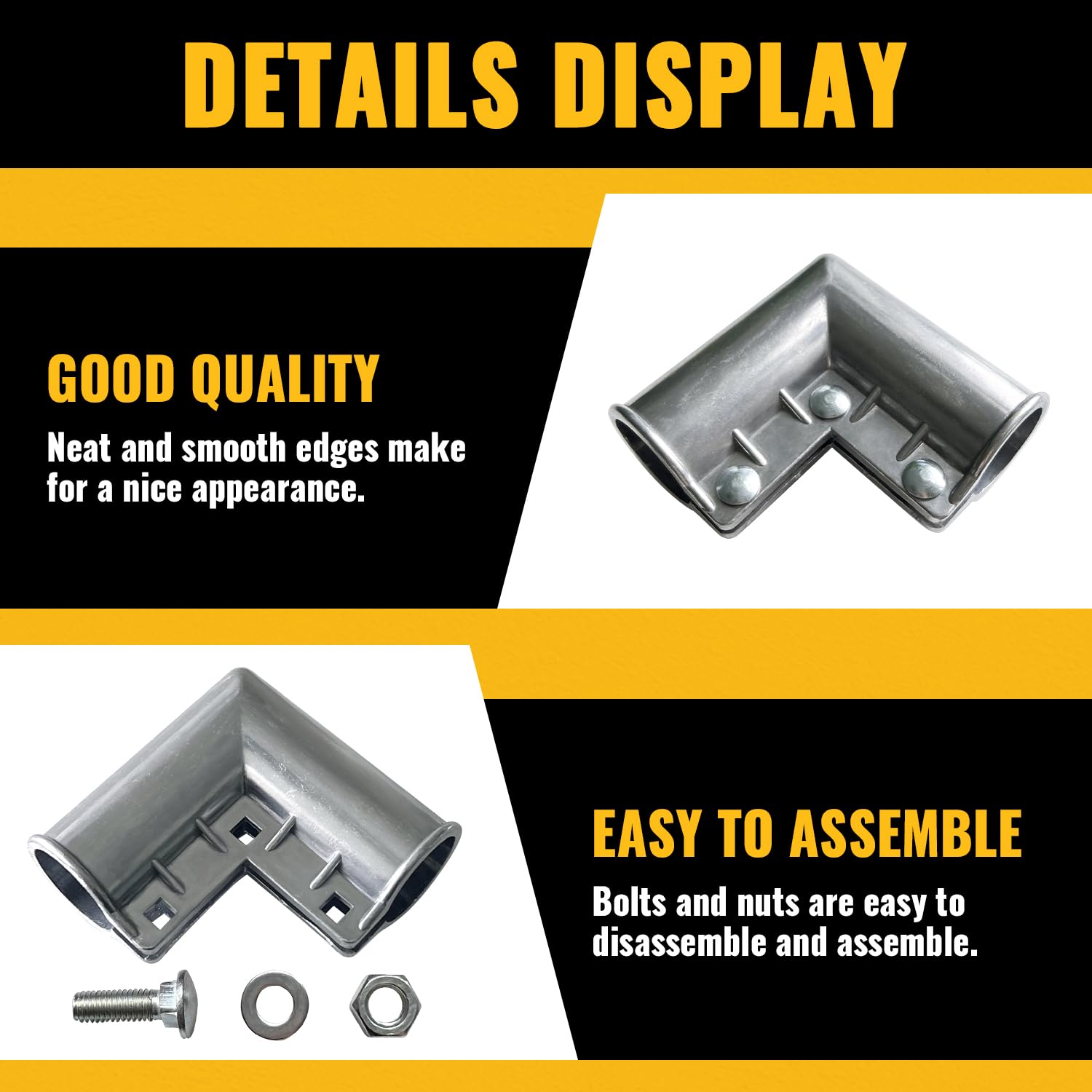 The VIVIDA corrosion-resistant fittings withstand outdoor weather for lasting use.