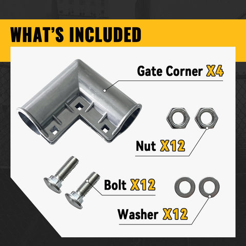 The VIVIDA fence fittings ensure secure, stable connections on gates.