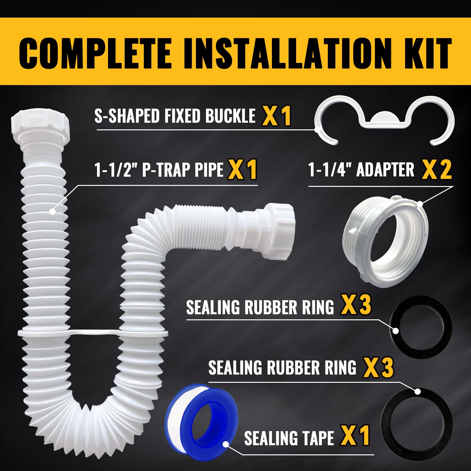 VIVIDA complete kit with adapters and seals for quick setup