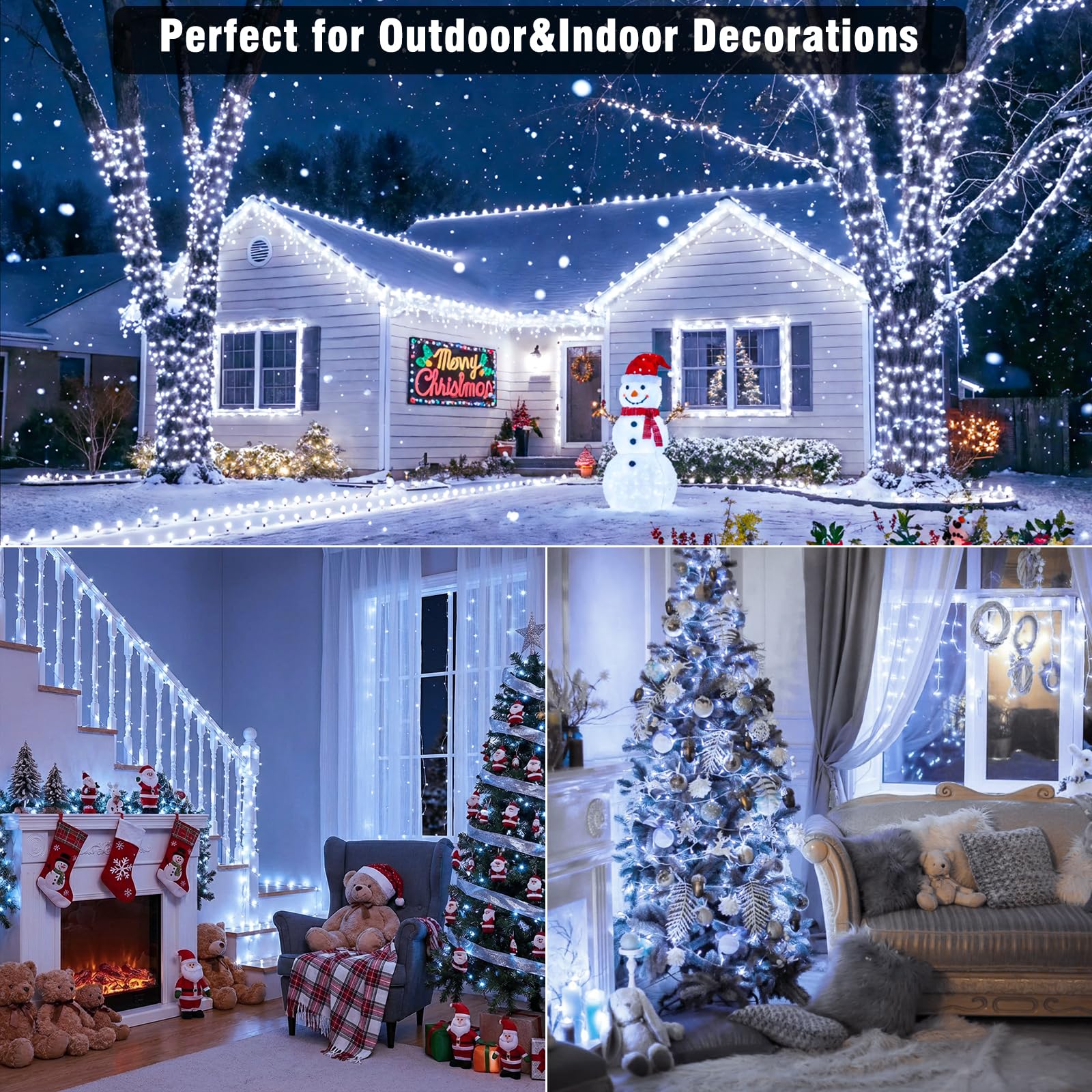 Vivideal easy-install LED lights save setup time outdoors