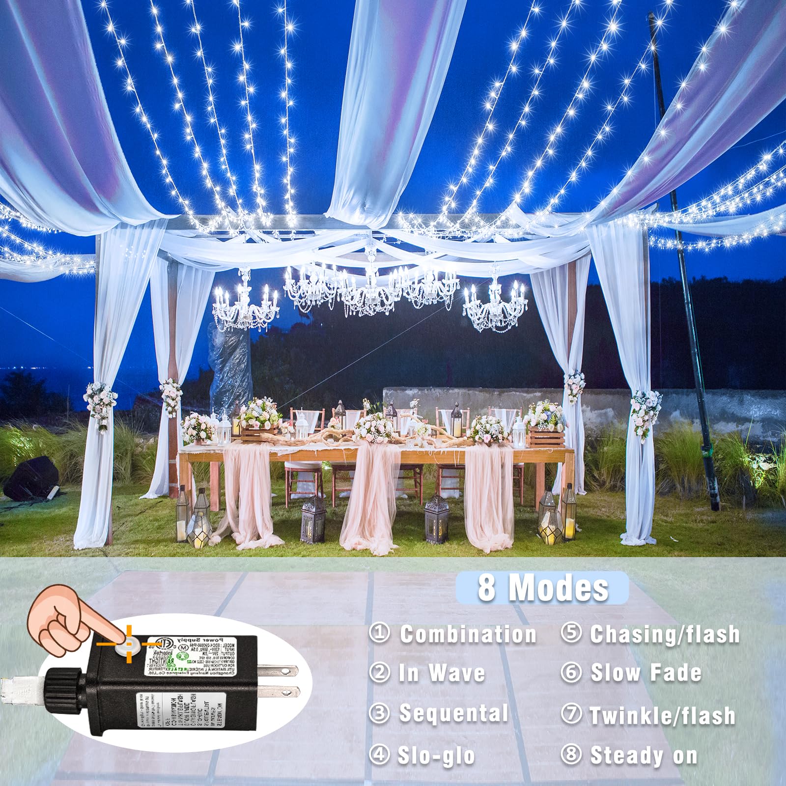 Vivideal IP44 waterproof plug ensures safe outdoor operation in rain