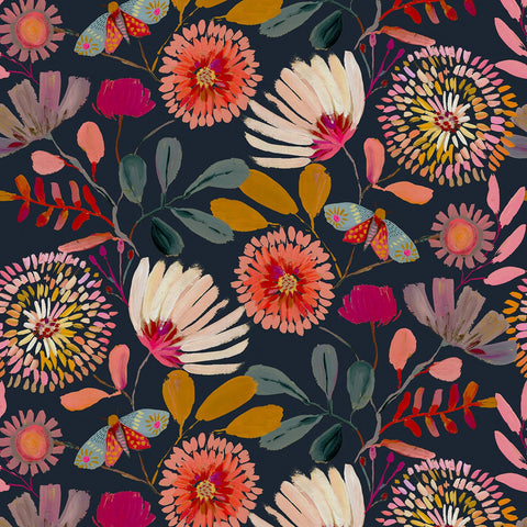 Vividpatch floral wallpaper showing a branch-petal pattern for an elegant wall accent