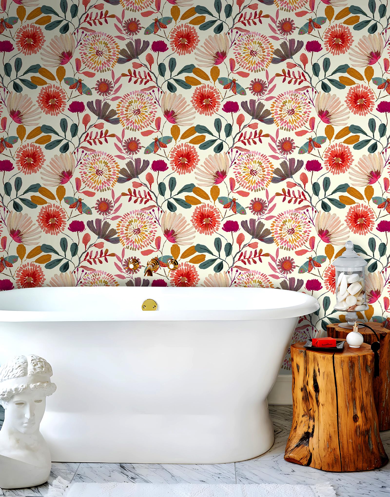 Vividpatch wallpaper for shelves and drawers, easy to apply and customize.