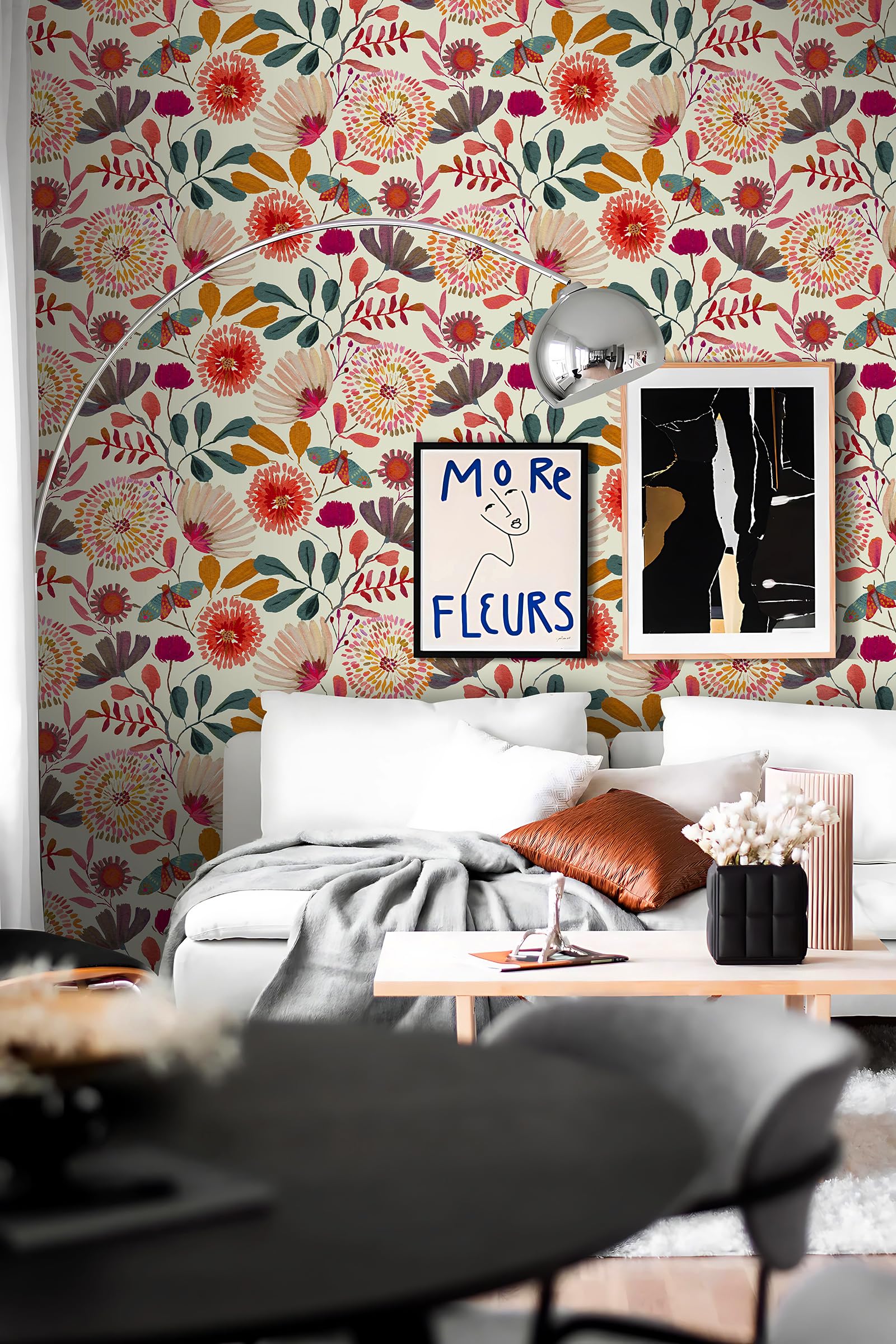 Vividpatch waterproof wallpaper ideal for bathrooms and kitchens with easy wipe-clean maintenance.