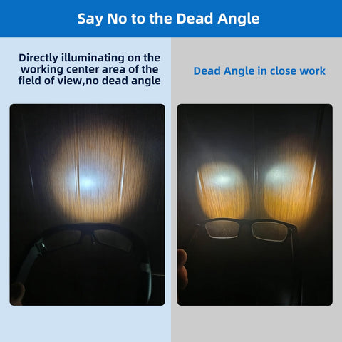 ViView LED beam center emphasizes targeted light for detailed work.