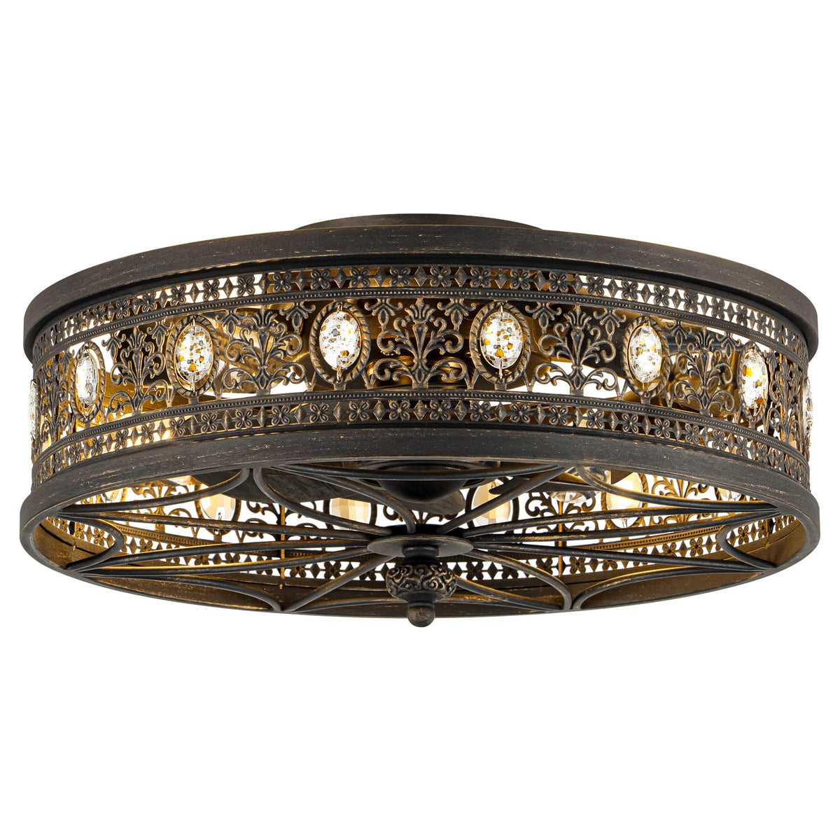 Vivlite vintage Victorian fandelier with hand-finished metalwork enriches classic living spaces.
