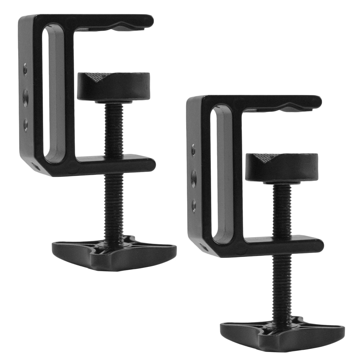 VIVO aluminum C-clamp on desk edge provides stable mounting