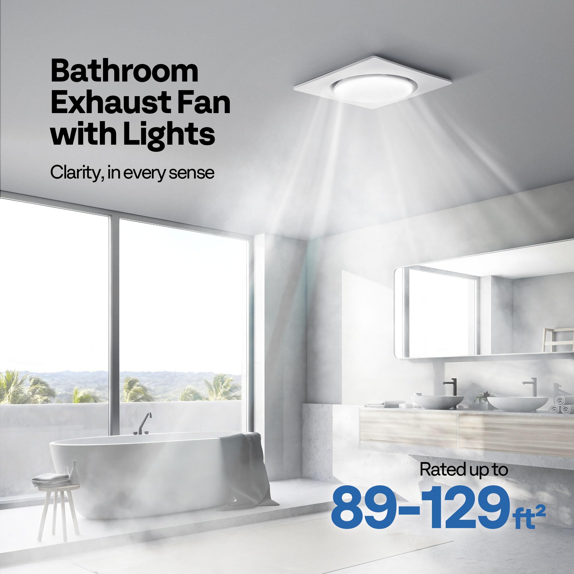 VIVOHOME Autoflow light 2700K creates warm nighttime ambience