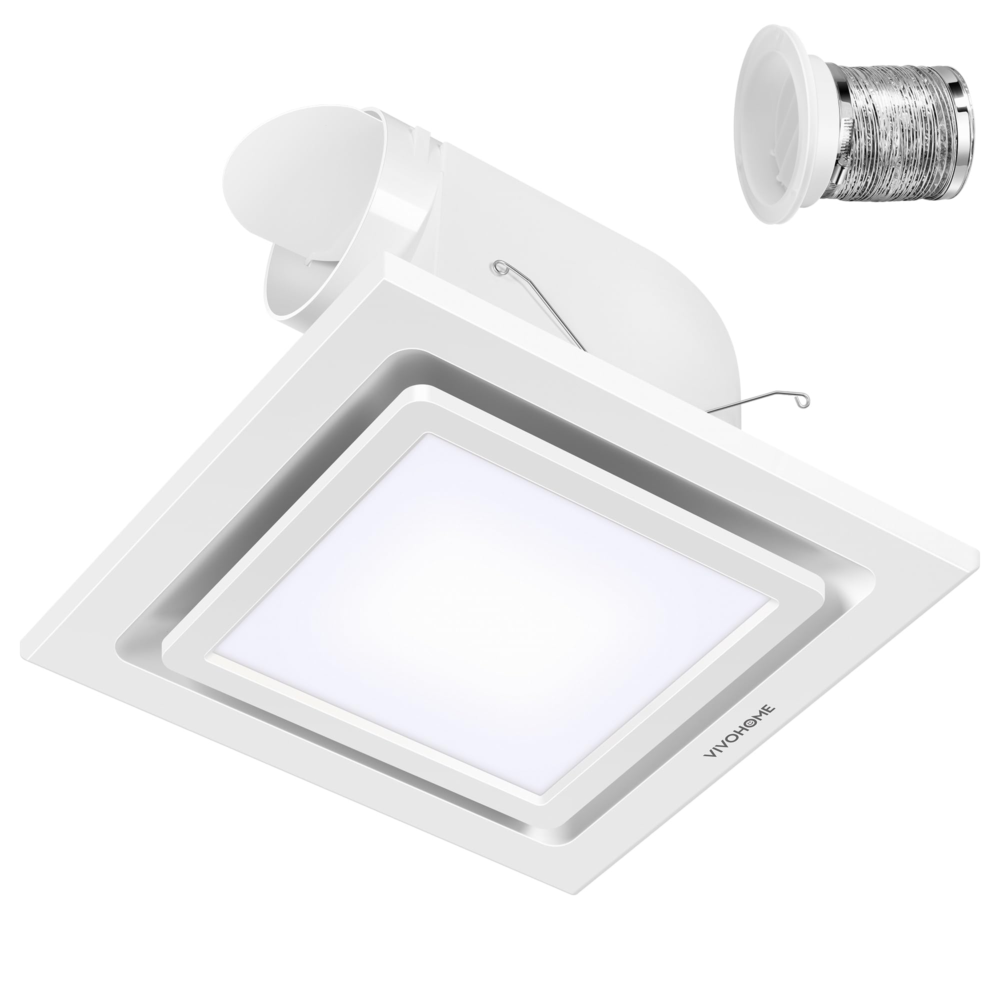 VIVOHOME bathroom exhaust fan 165CFM with light removes moisture after showers