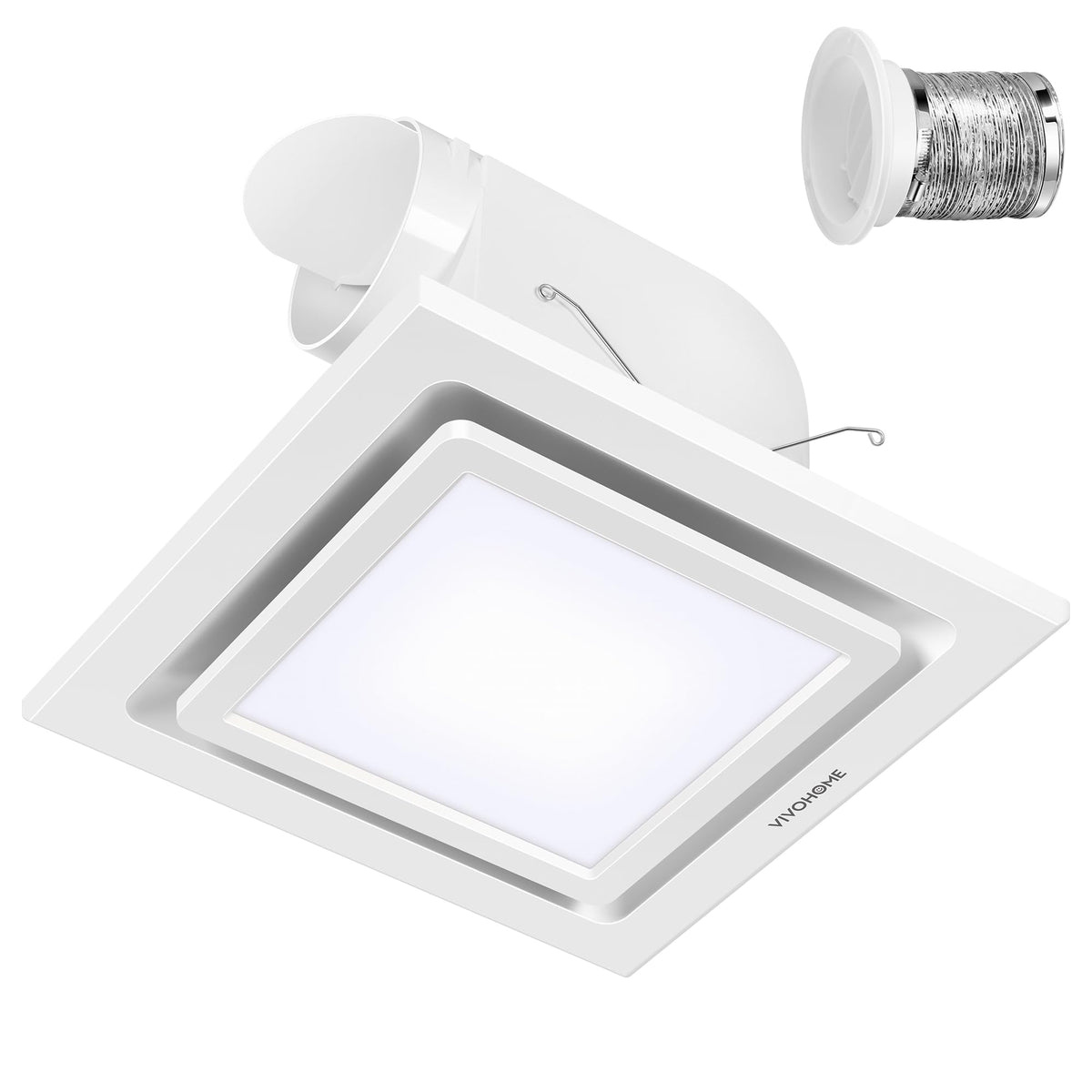 VIVOHOME bathroom exhaust fan 165CFM with light removes moisture after showers