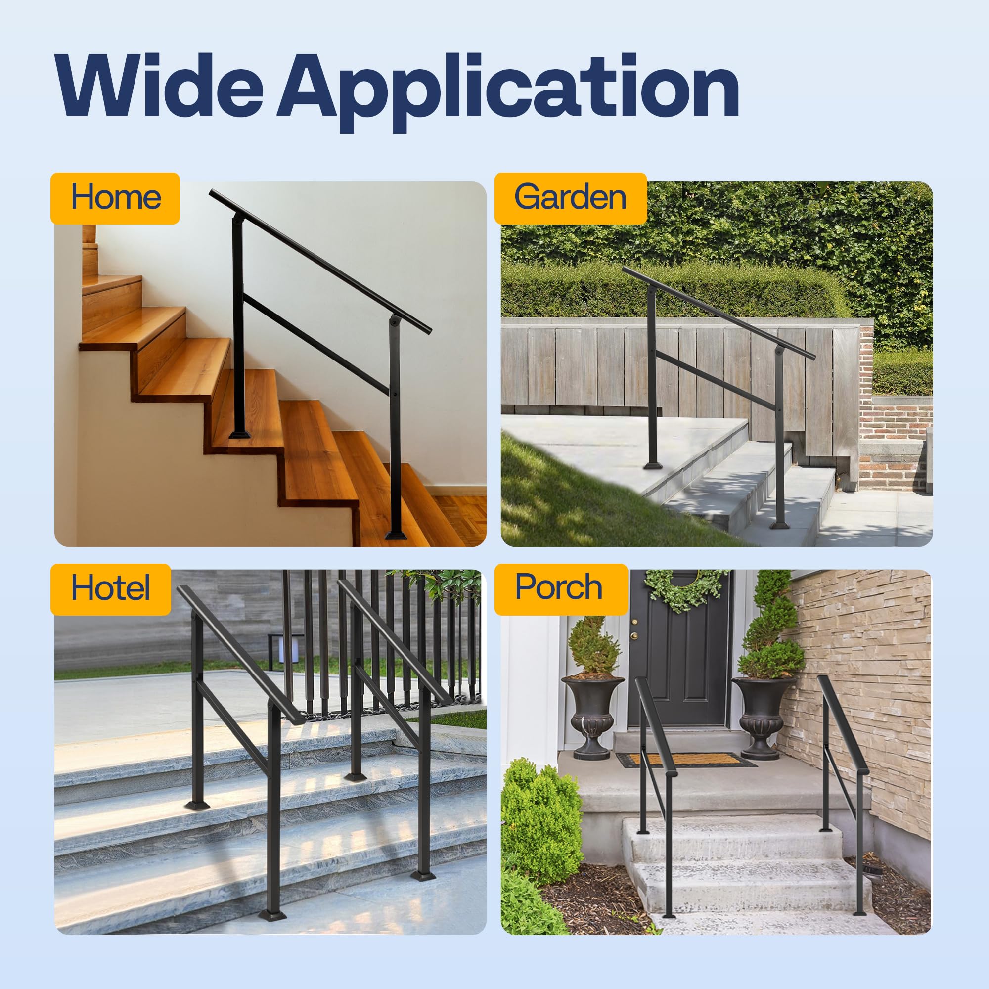 VIVOHOME dual rust protection keeps rails durable outdoors