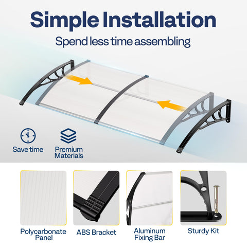 VIVOHOME weather protection applied to entryways guards against rain and wind.