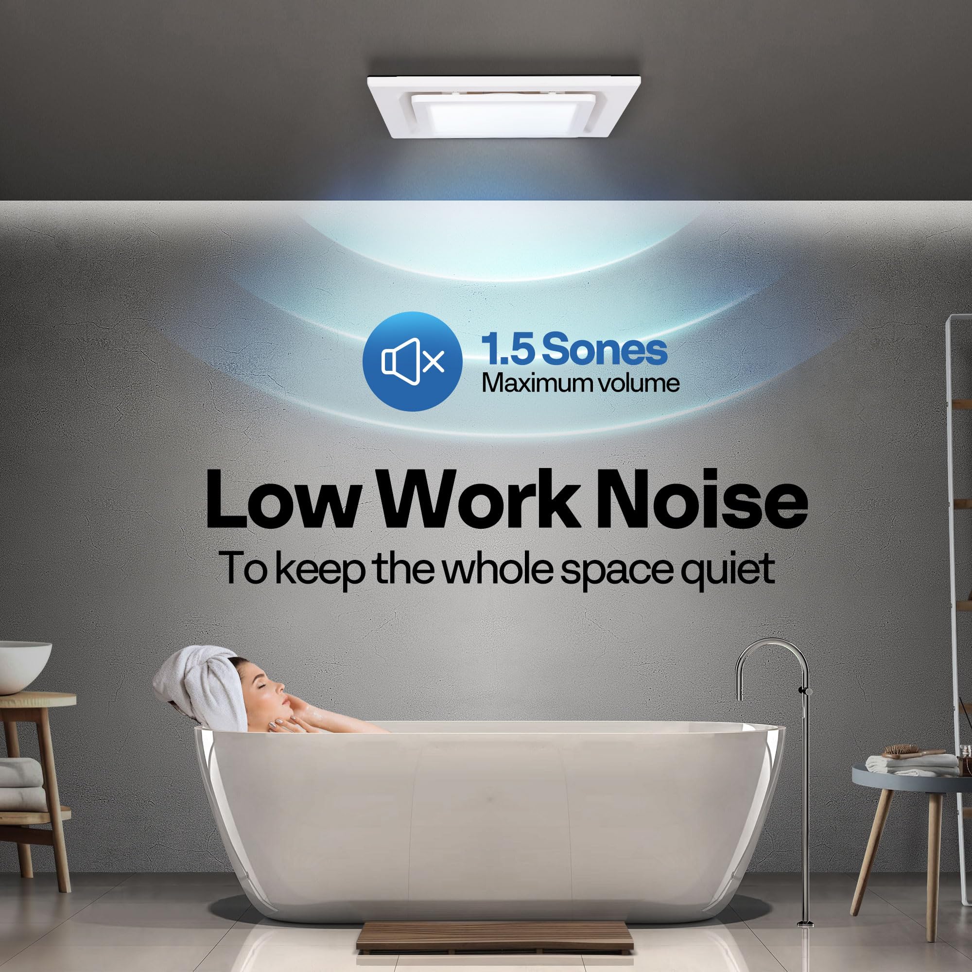 VIVOHOME independent wiring supports separate fan and light control