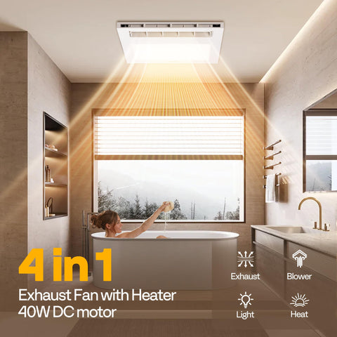 VIVOHOME LED light panel with three color temperatures for ambient bathroom lighting