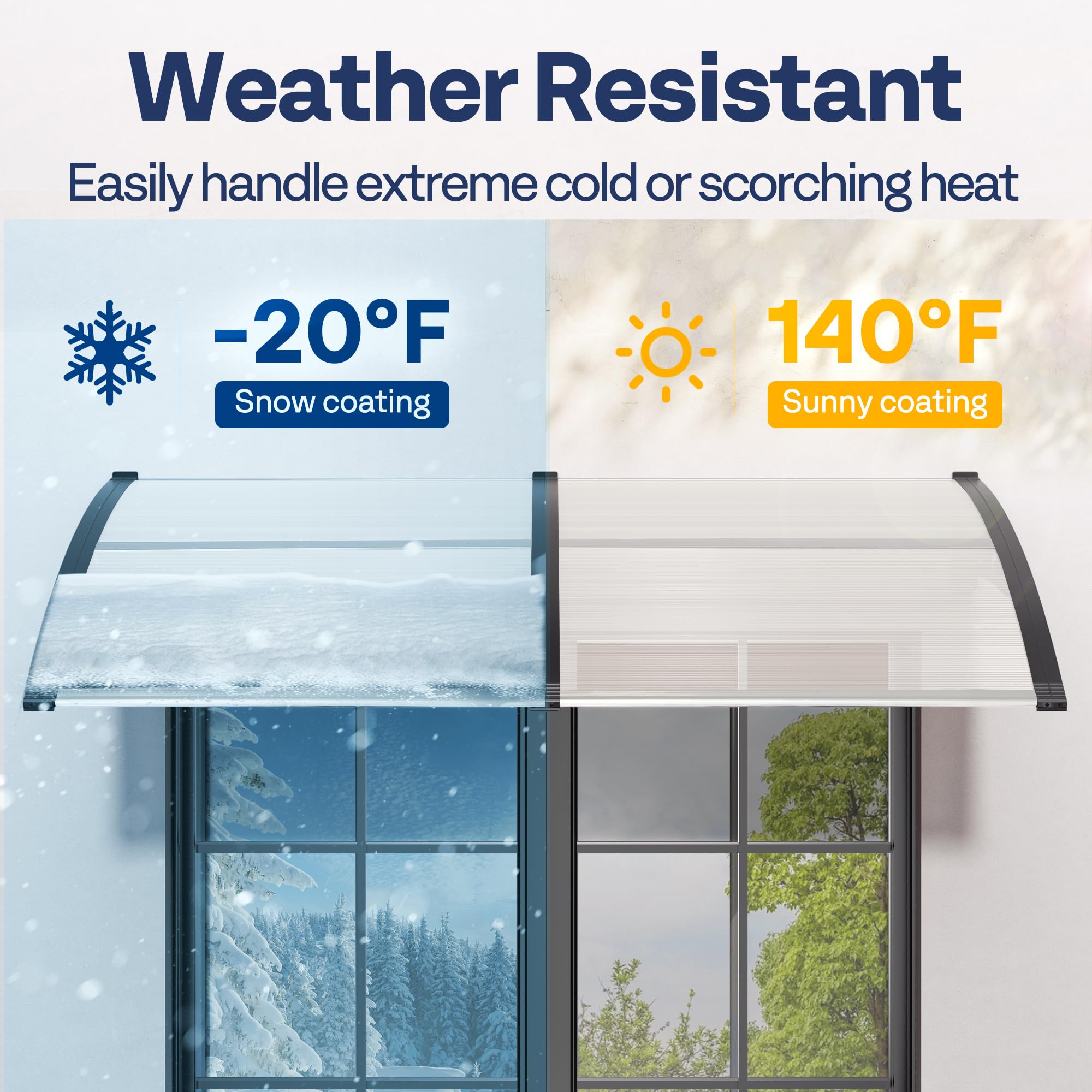VIVOHOME rust-resistant bracket mount demonstrates durable outdoor installation.