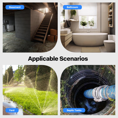 Sump-pit and wastewater use helps keep basements dry.