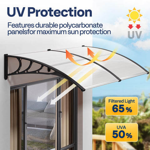 VIVOHOME aluminum bar joint emphasizes water-tight sealing for rain and snow.
