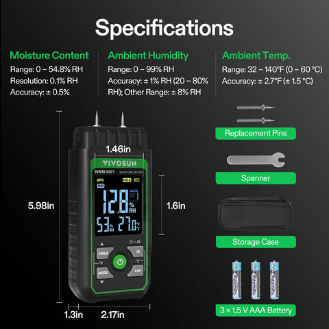 VIVOSUN compact zippered case for portable moisture testing