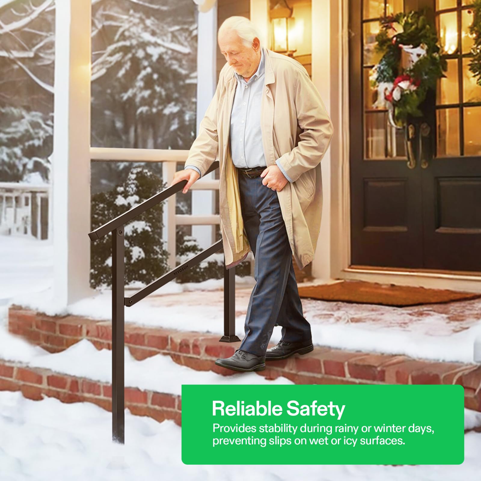 User-friendly VIVOSUN handrail design suitable for elderly and children