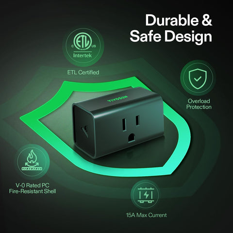 VIVOSUN GrowHub A10 15A outlet supports up to 1800W.