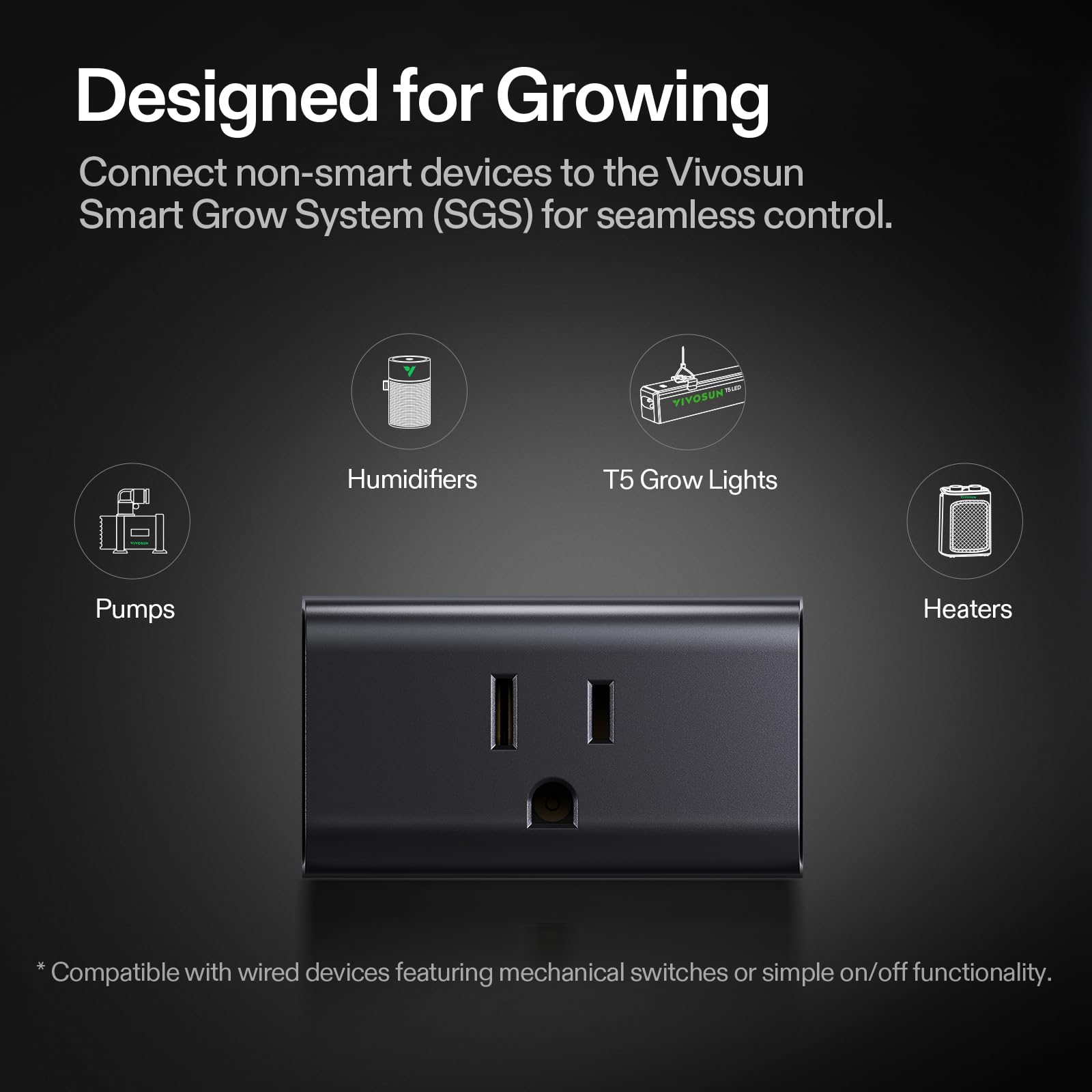 VIVOSUN GrowHub A10 wired setup highlights seamless device integration.