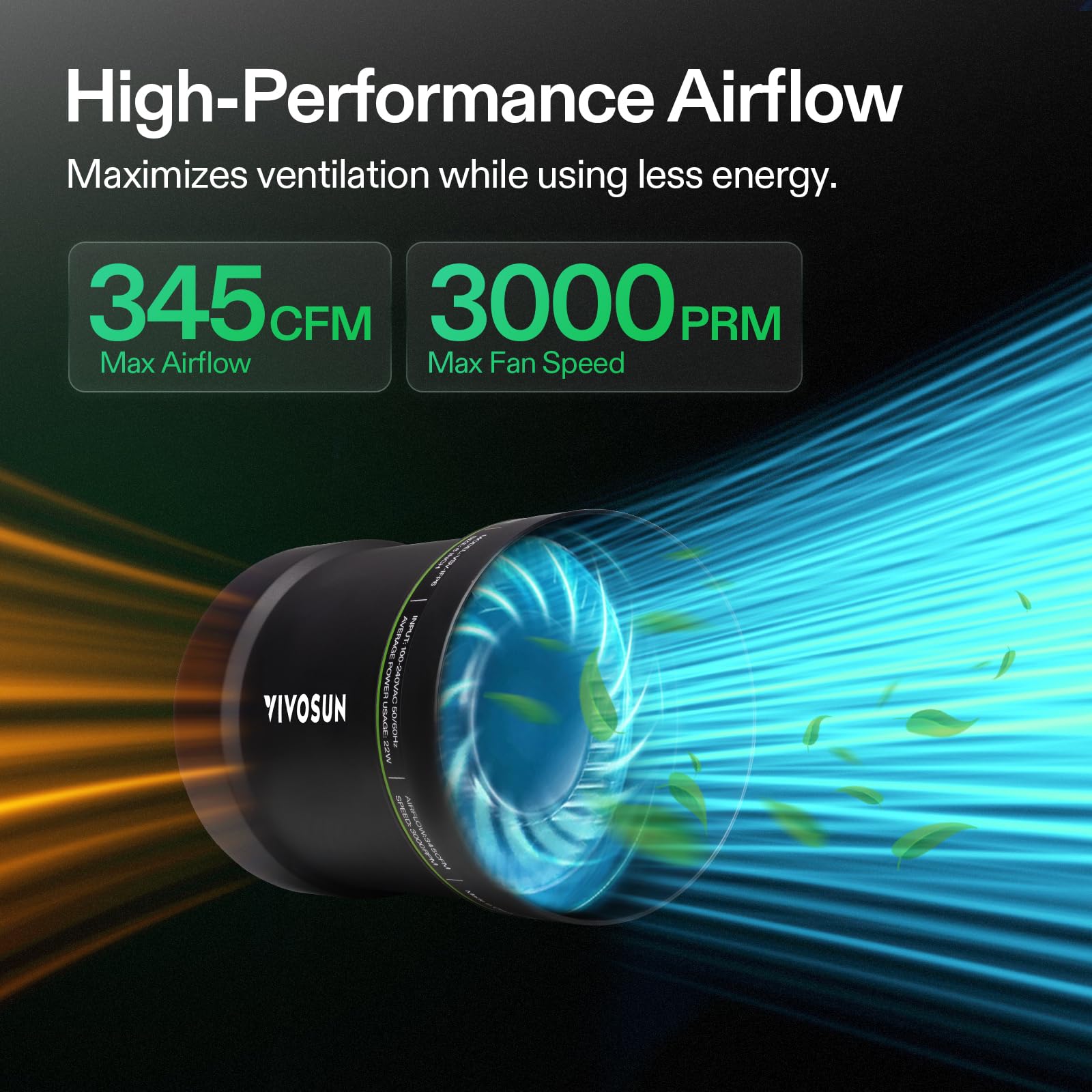 VIVOSUN inline fan speed regulator dial enabling precise ventilation control