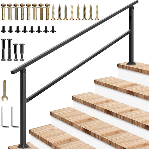 VIVOSUN outdoor handrail mounted on stairs for secure footing