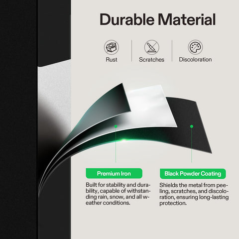 VIVOSUN handrail on concrete steps and porches enhances outdoor safety