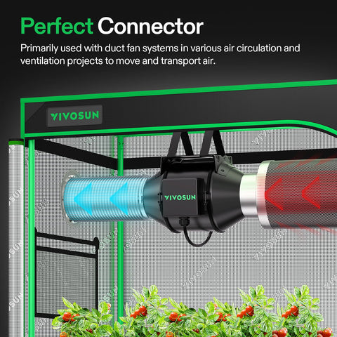 VIVOSUN 25-foot flexible ducting length for easy routing