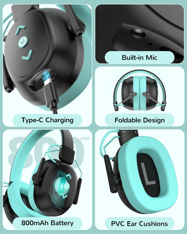 Vivyklfc earmuffs shown for concerts and range use with protection