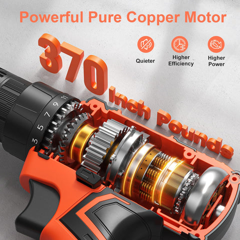 VIWKO 25+1 torque settings enable precise screw driving.