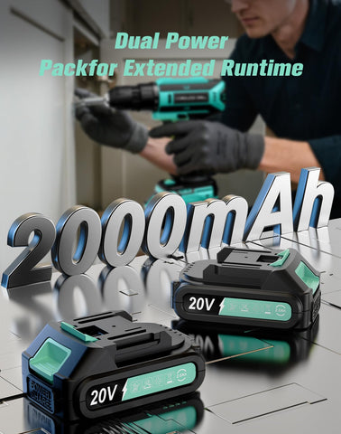 VIWKO 3/8-inch keyless chuck enables quick accessory changes during tasks.