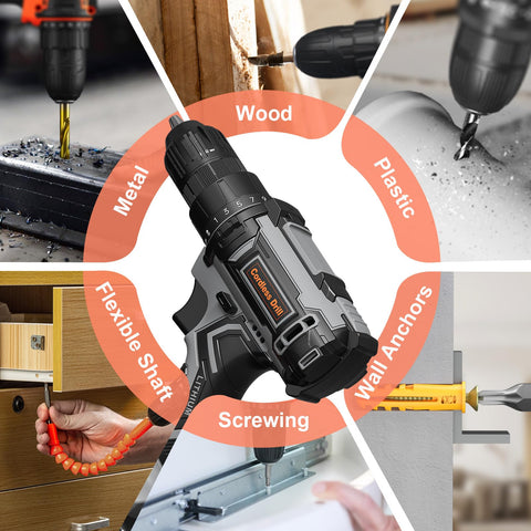 VIWKO 60-minute fast charging keeps the drill ready for quick turnarounds
