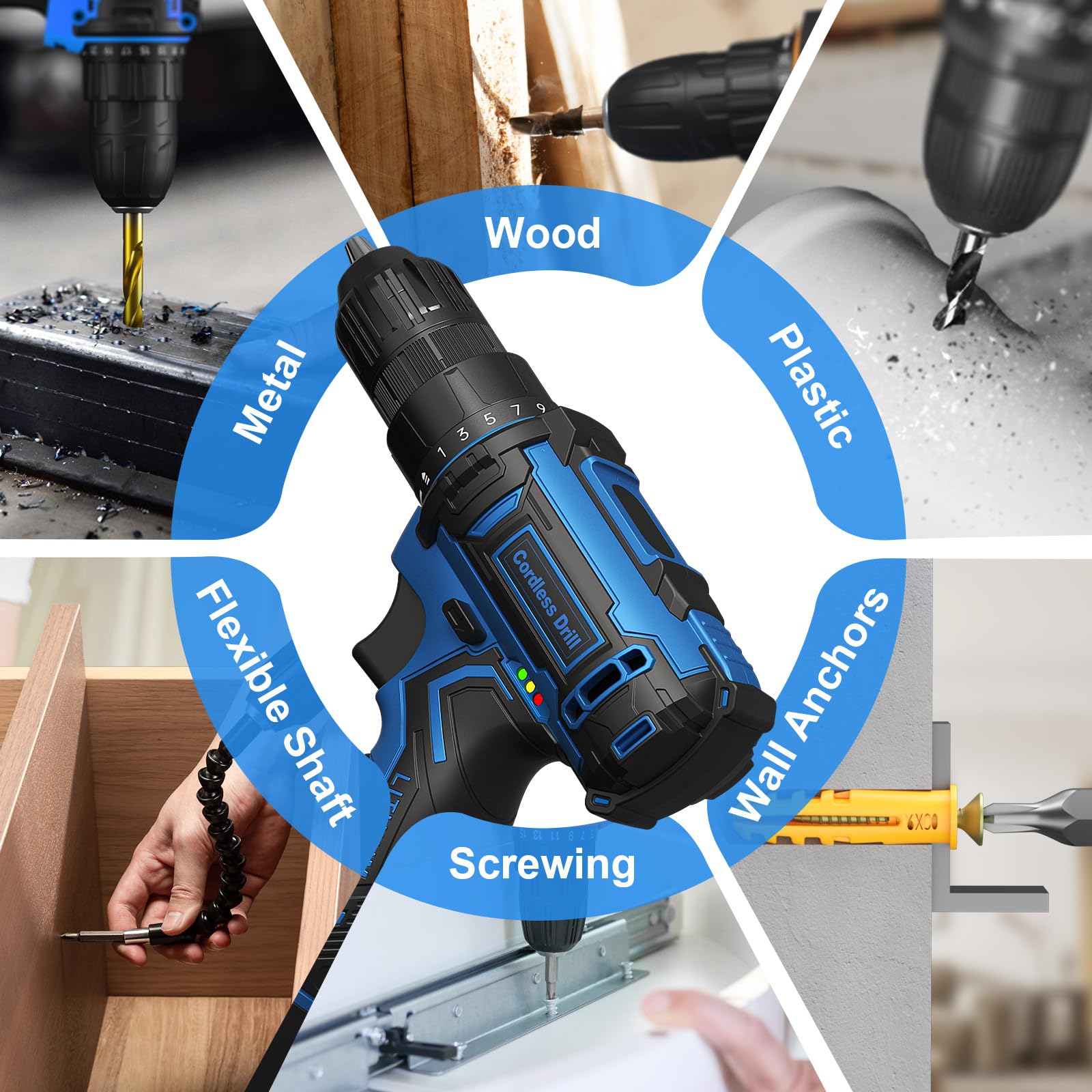 VIWKO ergonomic handle provides comfortable grip during long sessions.