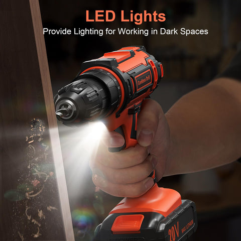 VIWKO LED light and ergonomic grip for comfortable dark-space work.