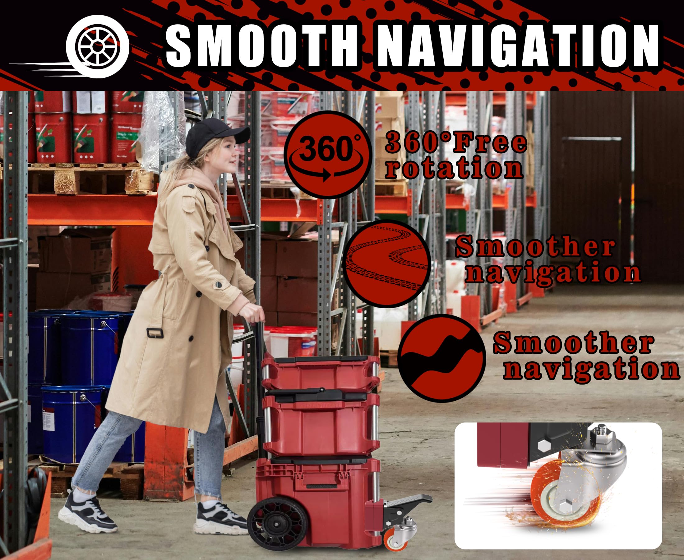 VIWOOP packout-lay-flat-design keeps unit flat when stored.