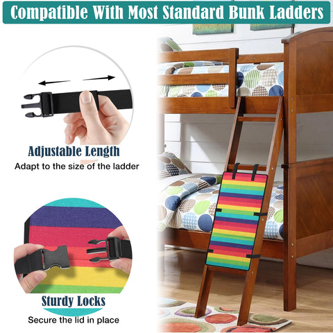 Vizava universal-fit ladder cover for bunk beds, playground ladders, and stairs.