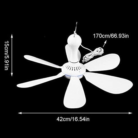VizGiz detachable blades adjust wind strength for flexible cooling
