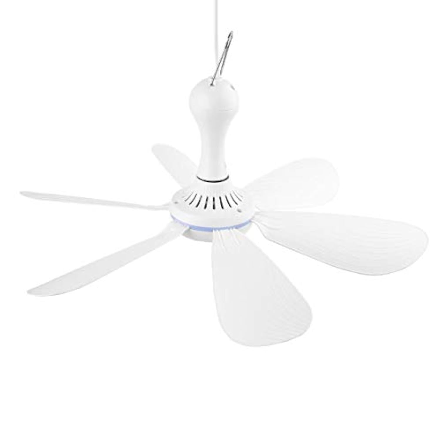 VizGiz USB ceiling fan with 6 leaves delivers steady airflow for camping
