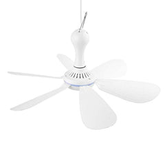 VizGiz USB ceiling fan with 6 leaves delivers steady airflow for camping