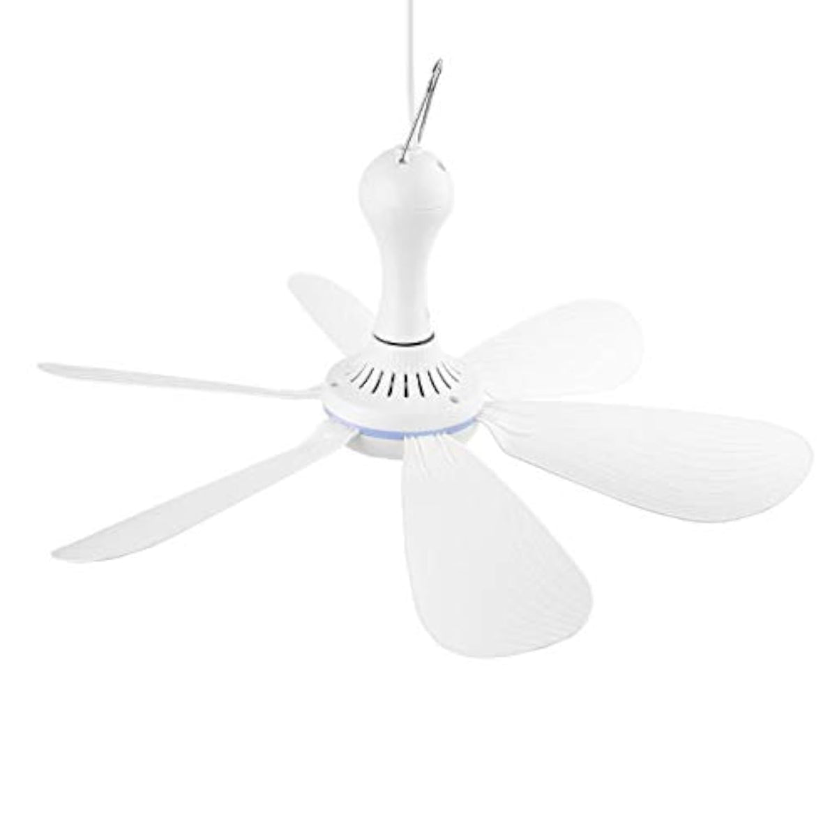 VizGiz USB ceiling fan with 6 leaves delivers steady airflow for camping