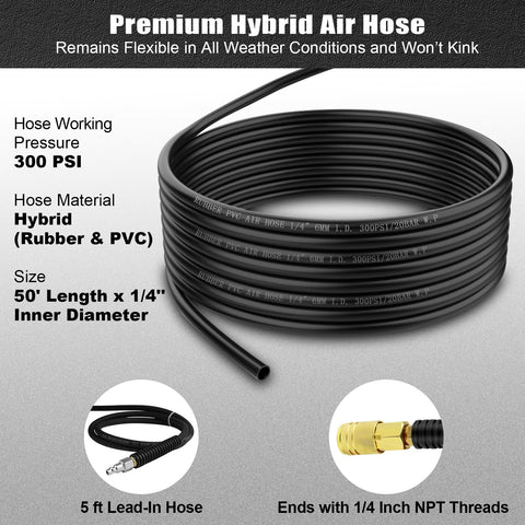Vkndoynt brass fittings provide a leak-free quick connect.