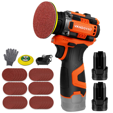 Vkndoynt brushless small sander front view for precise finishing