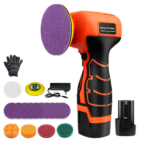 Vkndoynt cordless sander front view for compact polishing in tight spaces