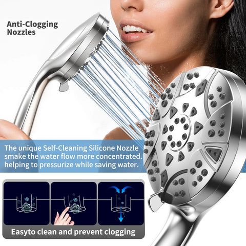 VKZK self-clean anti-clog nozzles reduce grime.