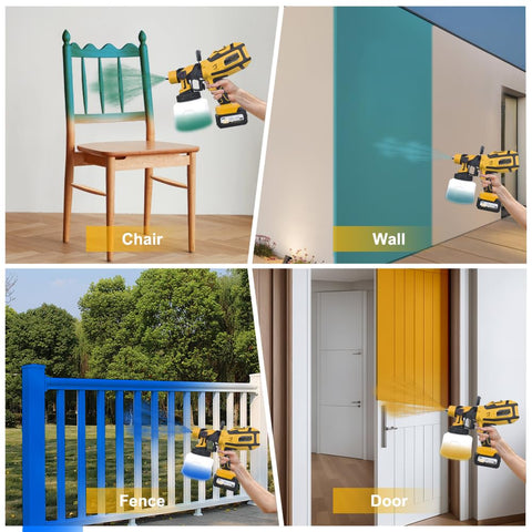 VLAIAN setup for furniture and wall projects, showing versatile painting options