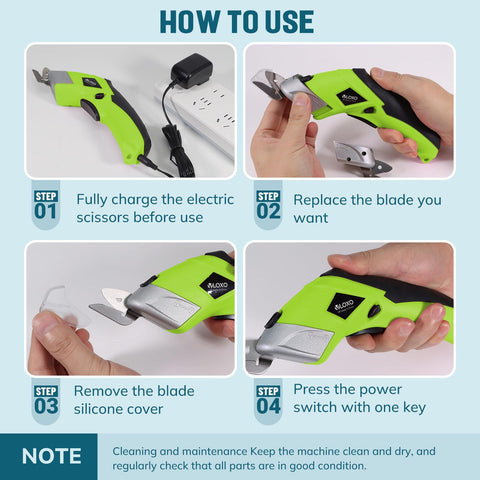 VLOXO scissors cutting leather with minimal effort