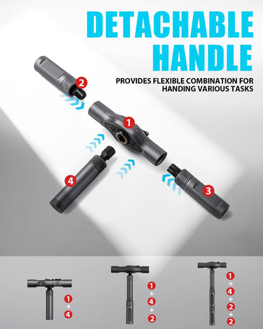 VMAN magnetic bit holder keeps bits secure during fastener changes.