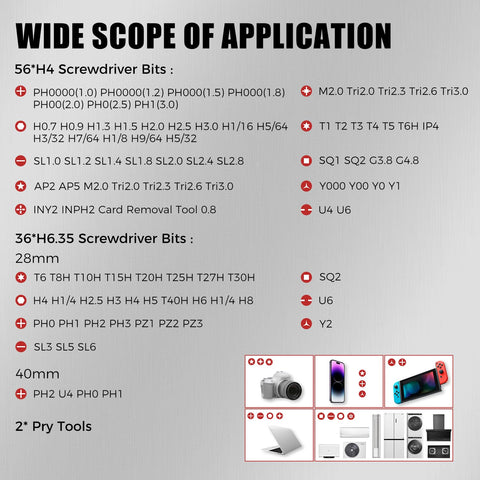 VMAN ratchet screwdriver set in a sturdy case for DIY on the go.